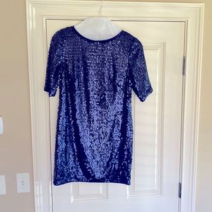 Navy Sequin cocktail dress